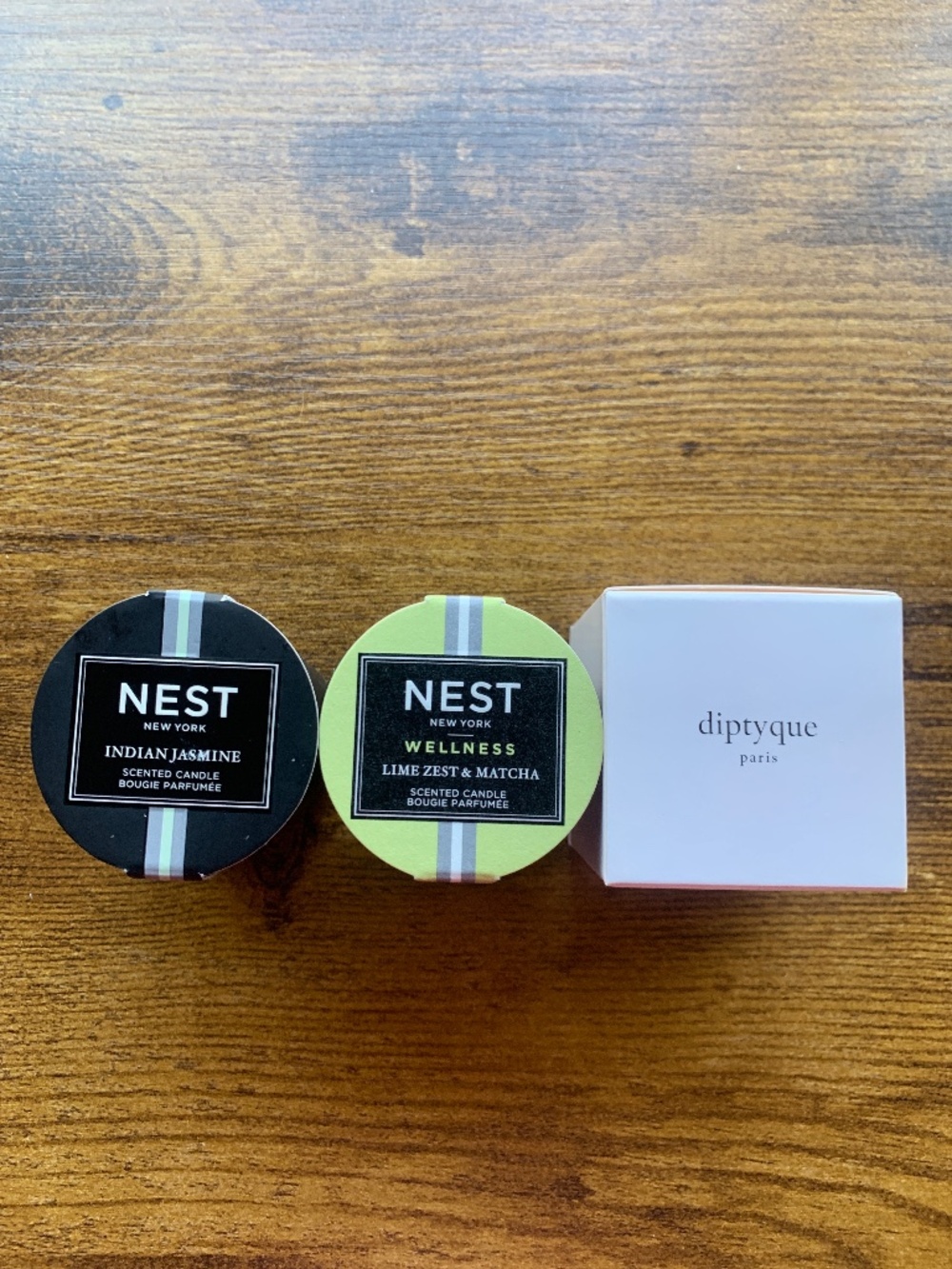 Miniature Candles from Nest and Diptyque